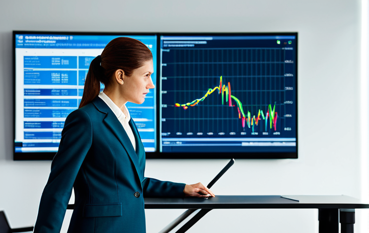**
"A professional female economist in a modest, tailored business suit, analyzing data on a large screen in a bright, modern office. Fully clothed, appropriate attire, safe for work, perfect anatomy, natural proportions, professional lighting, family-friendly, high resolution."
**