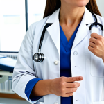 **

"A professional female doctor in a fully clothed, modest white lab coat, standing in a clean and bright hospital environment, appropriate attire, safe for work, perfect anatomy, natural proportions, well-formed hands, proper finger count, professional photography, high quality, family-friendly content, medical professional."

**