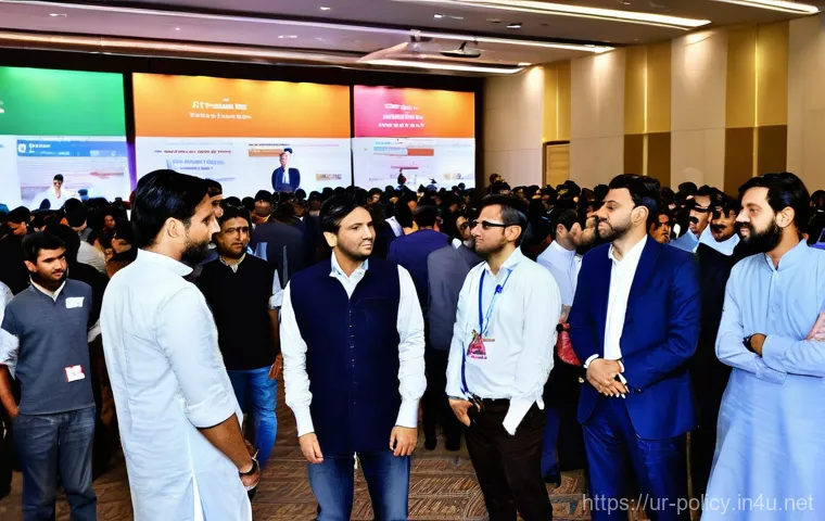 정책분석사와 데이터 분석 성공 사례와 연구와 정책의 연계성 연구와 경력 개발 - **Prompt:** A bustling, vibrant scene at the "Pakistan Data Fest 2024" event at the Pak-China Friend...