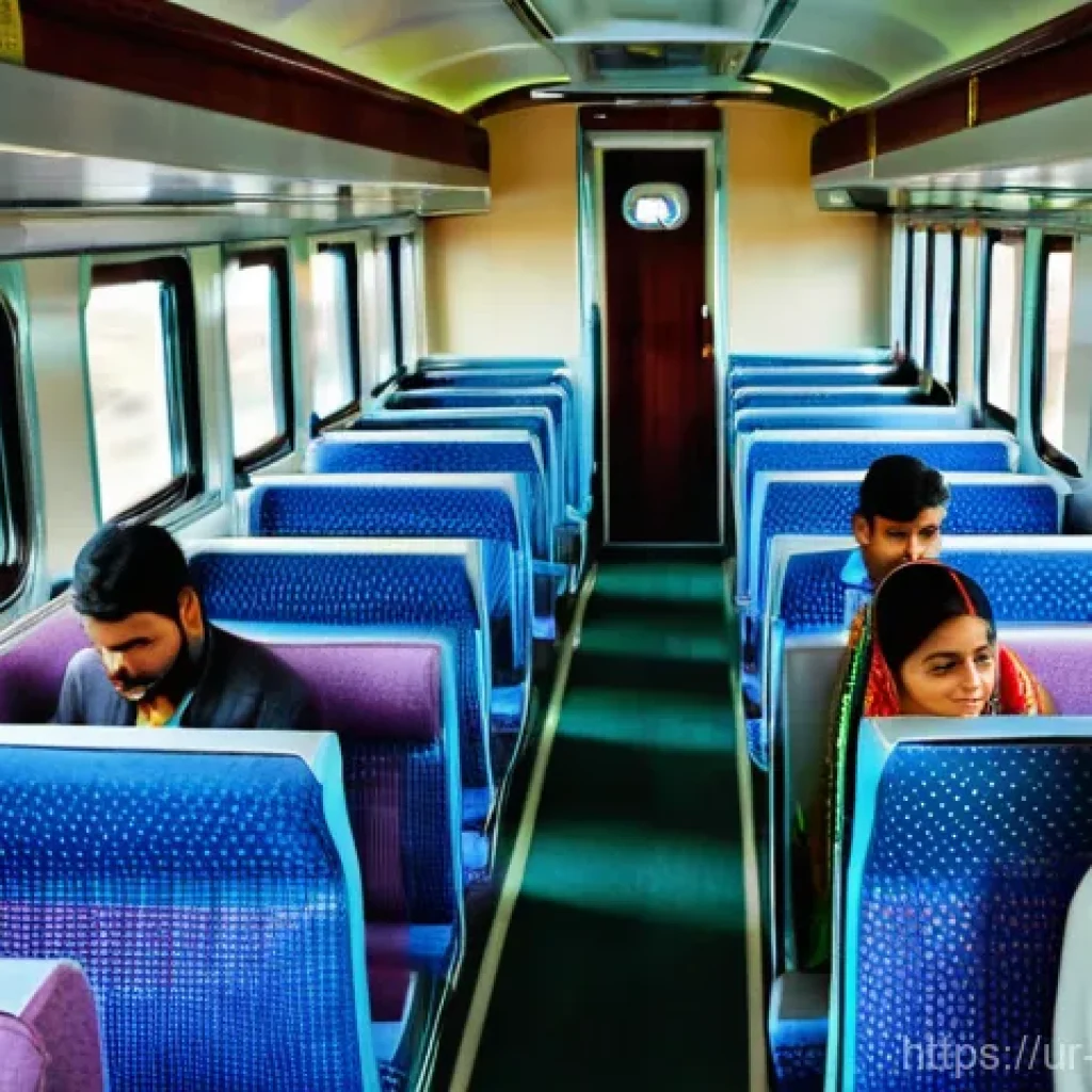 정책분석사와 공공 정책 성공 사례 연구 - **Prompt 1: Modern Pakistani Railway Journey**
A vibrant and bustling scene inside a modernized ...
