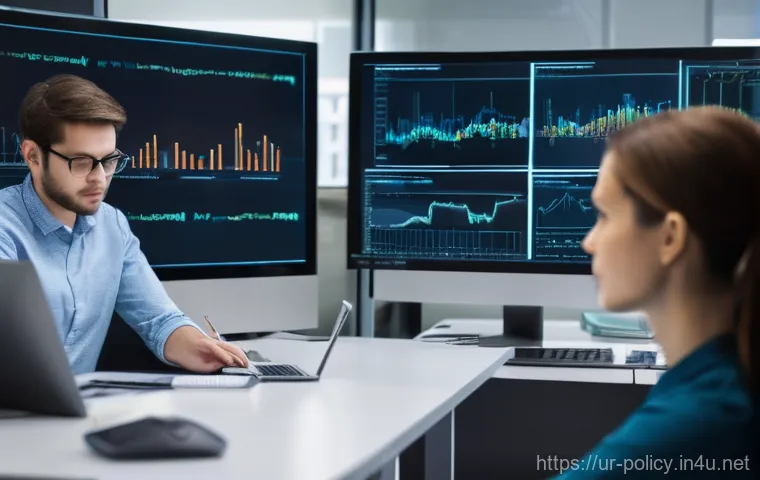 정책분석사 업무 관련 소프트웨어 - **Prompt:** A diverse team of policy analysts, professionally dressed, gathered in a modern, sunlit ...