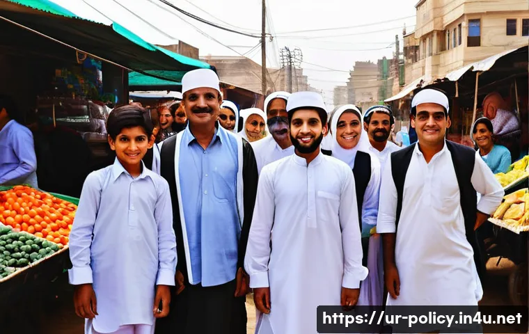 정책분석사와 최신 정부 프로그램 분석 - **Prompt 1: Pakistani Community Benefiting from Policies**
A vibrant and bustling scene in a mod...