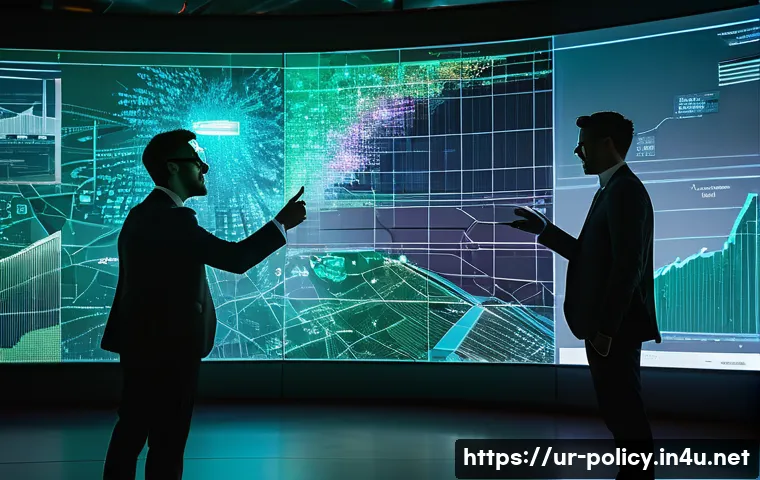 정책분석사와 데이터 기반 정책 사례 연구와 성공 요인 - **Prompt 1: Data-Driven Urban Transformation**
"A diverse group of five professionals, including...