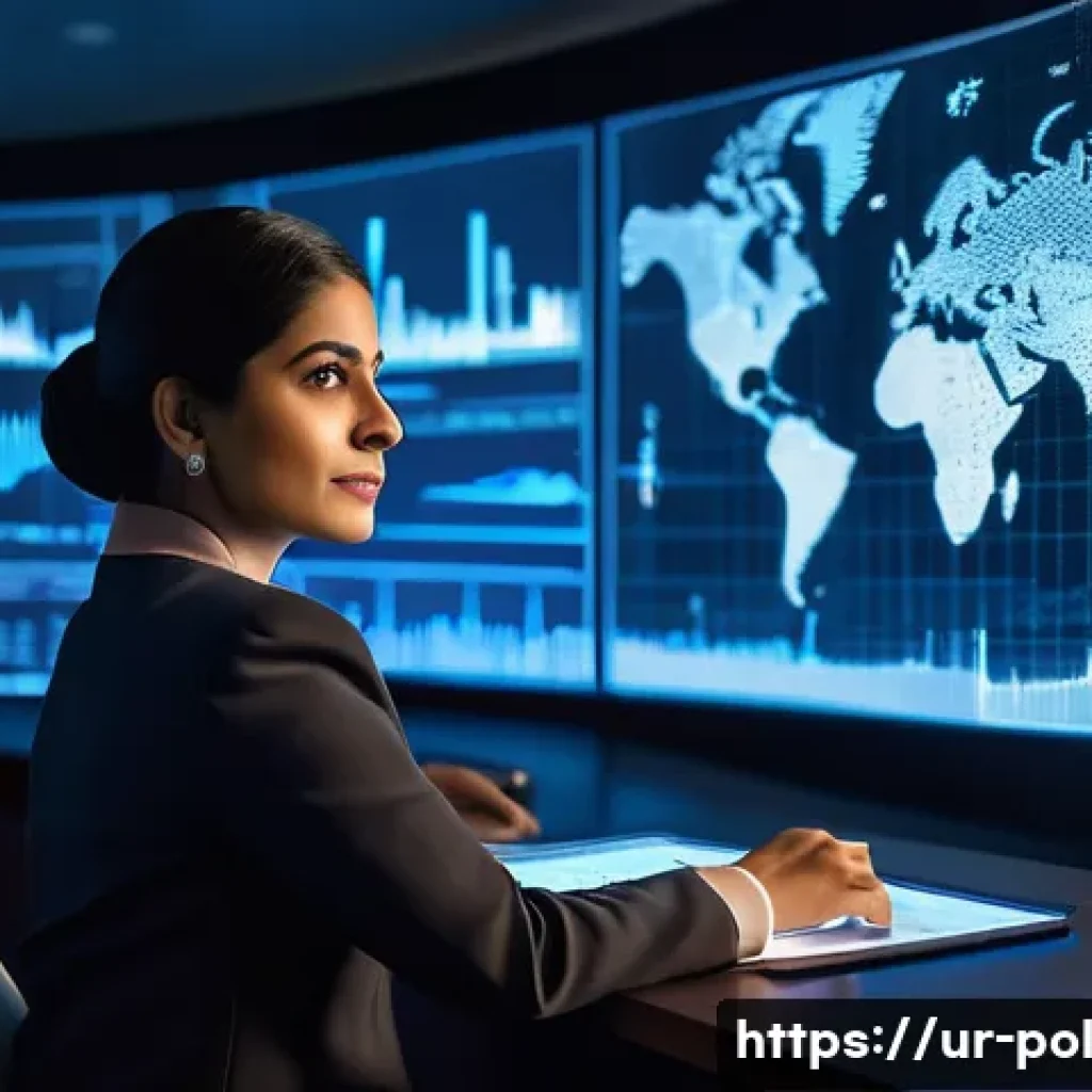 정책분석사와 공공사업의 ROI 분석 - **Prompt 1: A Policy Analyst at the Forefront of Data-Driven Governance**
"A professional female...