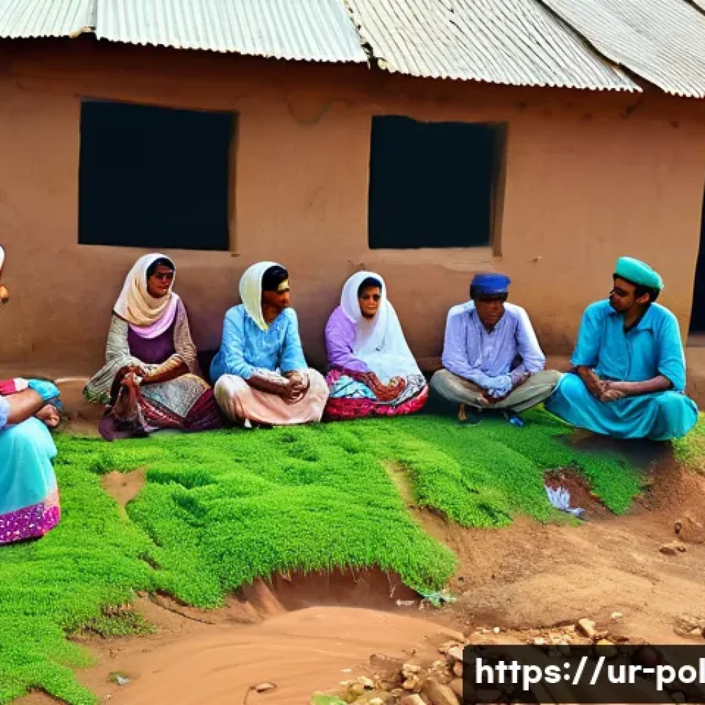 정책분석사와 정책 목표 설정 사례 연구 - **Prompt 1: Policy Analyst on the Ground in Pakistan**
"A realistic and vibrant depiction of a c...