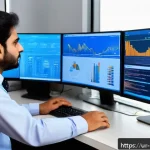 Home 21 정책분석사와 직무 성공 사례 연구와 경력 개발 전략 - A professional Pakistani policy analyst in a modern office setting, wearing formal attire including ...