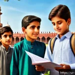 Home 20 정책분석사와 정부 예산 분석 사례 - A detailed and vibrant illustration of a Pakistani government official presenting the national budge...
