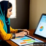 Home 23 정책분석사와 효과적인 멘토링 활용 - Photorealistic policy analysis mentoring session in a contemporary Islamabad office, a young Pakista...