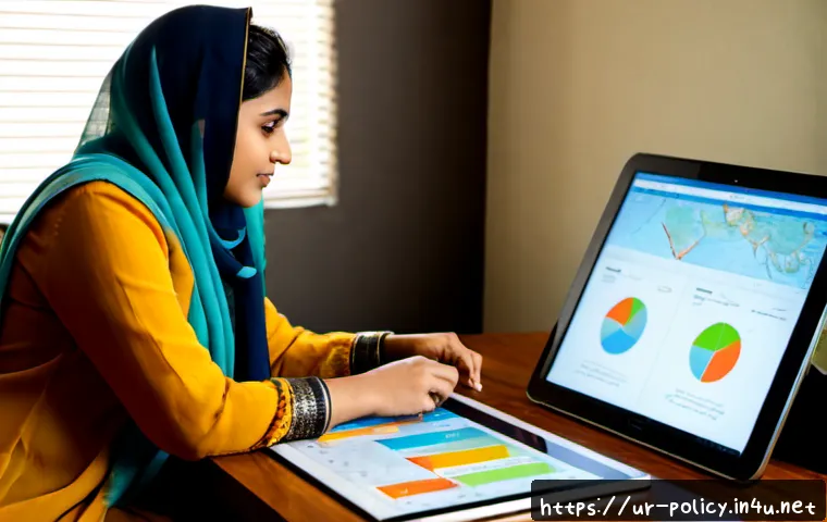 정책분석사와 효과적인 멘토링 활용 - Photorealistic policy analysis mentoring session in a contemporary Islamabad office, a young Pakista...